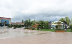 Azerbaijani president observes children's amusement and recreation park in Ismayilli