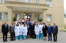 Ilham Aliyev observes Ismayıllı District Central Hospital after overhaul (PHOTO)