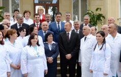 Ilham Aliyev observes Ismayıllı District Central Hospital after overhaul (PHOTO)