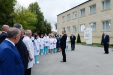Ilham Aliyev observes Ismayıllı District Central Hospital after overhaul (PHOTO)