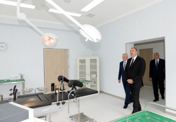 Ilham Aliyev observes Ismayıllı District Central Hospital after overhaul (PHOTO)