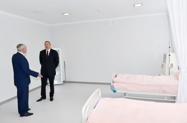 Ilham Aliyev observes Ismayıllı District Central Hospital after overhaul (PHOTO)