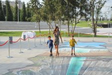 Heydar Aliyev Foundation Vice President attends opening of 3D graffiti project