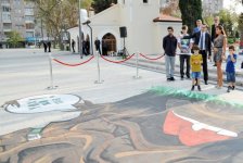 Heydar Aliyev Foundation Vice President attends opening of 3D graffiti project