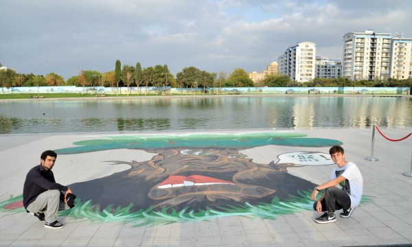 Heydar Aliyev Foundation Vice President attends opening of 3D graffiti project