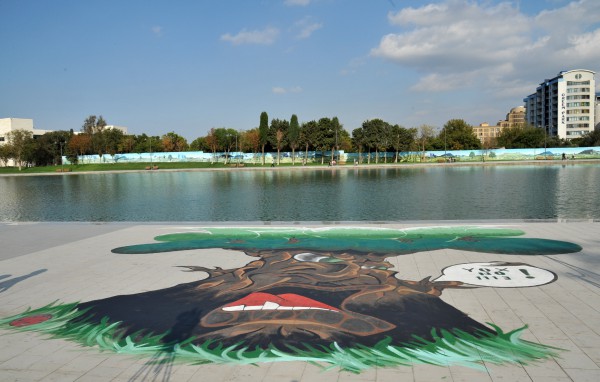 Heydar Aliyev Foundation Vice President attends opening of 3D graffiti project