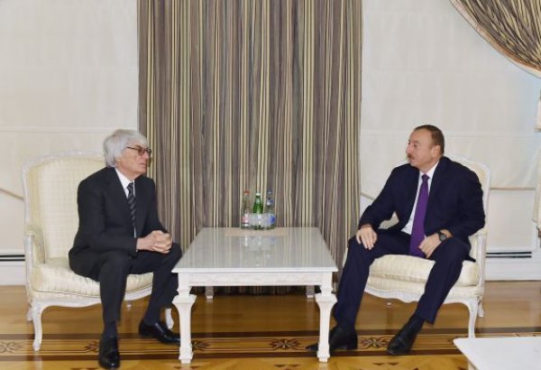 Azerbaijani president receives CEO of Formula One Group