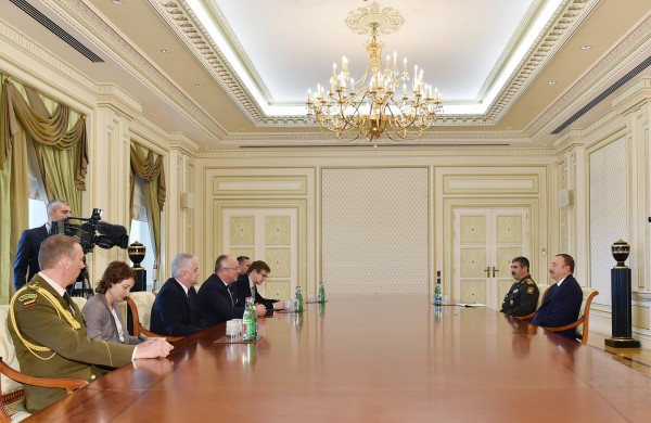 Azerbaijani president receives Lithuania’s National Defence Minister