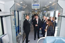 Azerbaijani president attends foundation laying ceremony of Stadler Ganja Carriage Factory