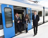 Azerbaijani president attends foundation laying ceremony of Stadler Ganja Carriage Factory