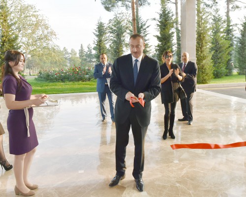 President Aliyev, first lady open “Qarabağ SPA & Resort” hotel complex in Naftalan (PHOTO)