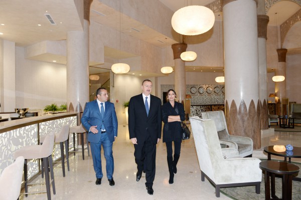 President Aliyev, first lady open “Qarabağ SPA & Resort” hotel complex in Naftalan (PHOTO)