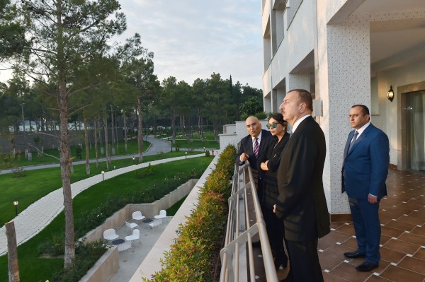 President Aliyev, first lady open “Qarabağ SPA & Resort” hotel complex in Naftalan (PHOTO)