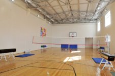 Azerbaijani president attends opening of secondary school block in Ganja (PHOTO)
