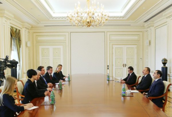 Azerbaijani president receives Lithuanian FM