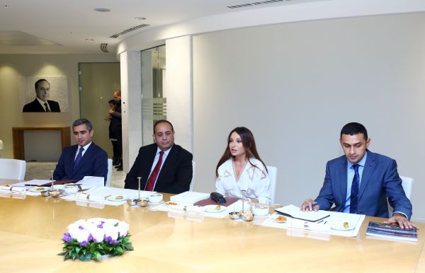Azerbaijan`s first lady meets Hungarian Minister of Foreign Affairs and Trade (PHOTO)