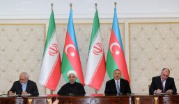 Azerbaijani, Iranian presidents hold one-on-one meeting (PHOTO)