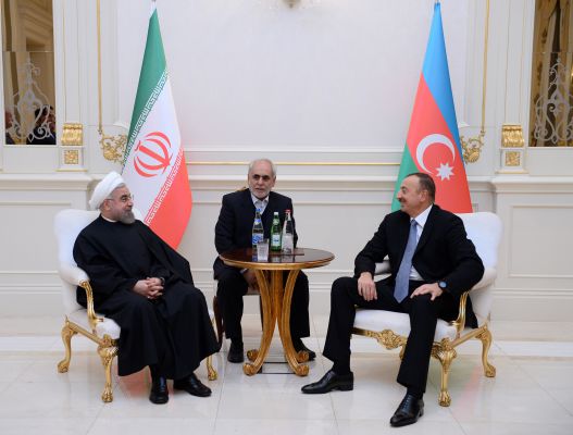 Azerbaijani, Iranian presidents hold one-on-one meeting (PHOTO)