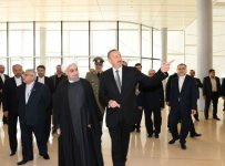 Azerbaijani, Iranian presidents attend business forum in Baku