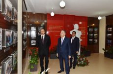 President Ilham Aliyev attended the opening of a new IDP settlement in Ganja