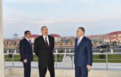 President Ilham Aliyev attended the opening of a new IDP settlement in Ganja