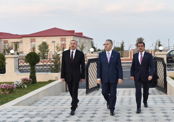 President Ilham Aliyev attended the opening of a new IDP settlement in Ganja