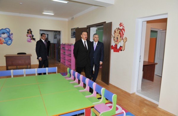 President Ilham Aliyev attended the opening of a new IDP settlement in Ganja