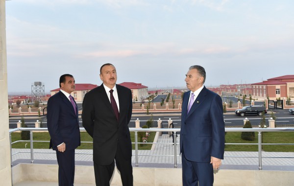 President Ilham Aliyev attended the opening of a new IDP settlement in Ganja