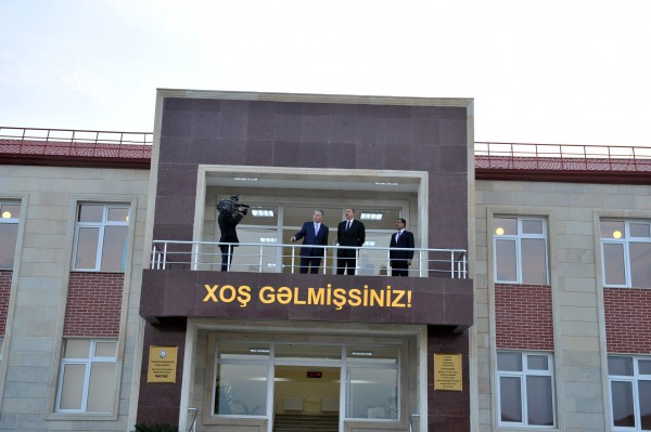 President Ilham Aliyev attended the opening of a new IDP settlement in Ganja