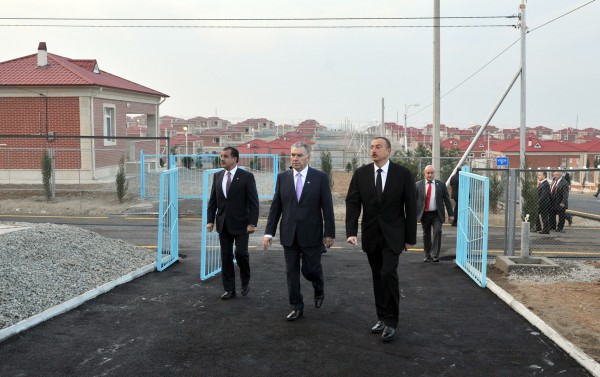 President Ilham Aliyev attended the opening of a new IDP settlement in Ganja