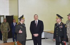 President Ilham Aliyev attended the opening of a new building of the headquarters in the military town of Shamkir military formation (PHOTO)
