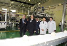 President Ilham Aliyev attended the opening of a bread factory in Shamkir (PHOTO)