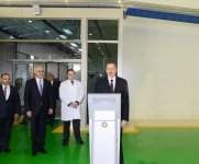 President Ilham Aliyev attended the opening of a bread factory in Shamkir (PHOTO)