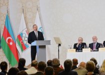 Azerbaijani president, his spouse attend General Assembly of European Olympic Committees