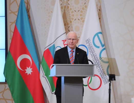 Azerbaijani president, his spouse attend General Assembly of European Olympic Committees