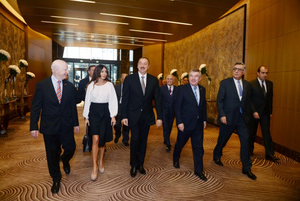 Azerbaijani president, his spouse attend General Assembly of European Olympic Committees