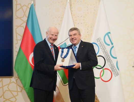 Azerbaijani president, his spouse attend General Assembly of European Olympic Committees