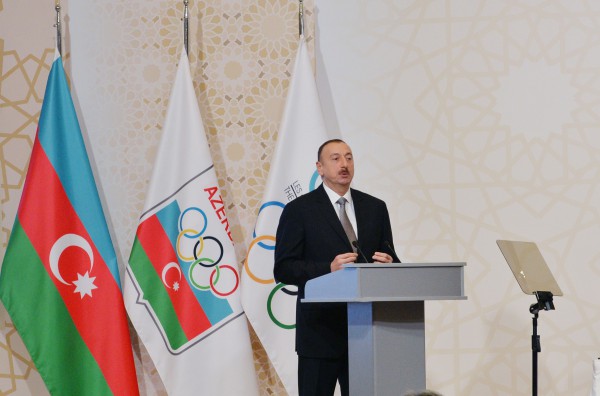 Azerbaijani president, his spouse attend General Assembly of European Olympic Committees