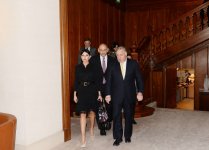 Azerbaijan`s First Lady Mehriban Aliyeva meets president of French Senate