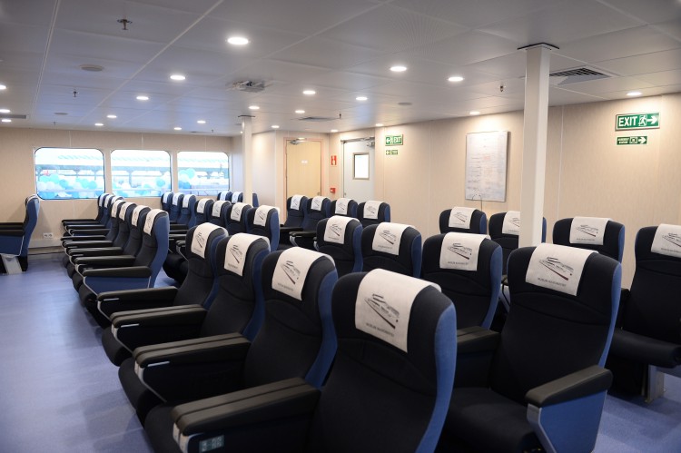 Ilham Aliyev attended a ceremony to inaugurate the fast crew boat after Muslim Magomayev