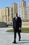 Azerbaijani president attends opening of Yasamal park (PHOTO)