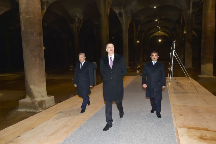 Azerbaijani president attends opening of Yasamal park (PHOTO)