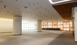 President Ilham Aliyev and his spouse review ongoing work at Baku Olympic Stadium
