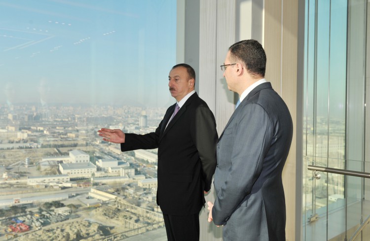 President Aliyev, his spouse attend opening of SOFAZ’s new administrative building (PHOTO)