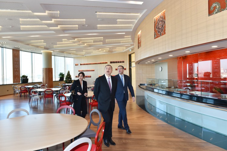 President Aliyev, his spouse attend opening of SOFAZ’s new administrative building (PHOTO)