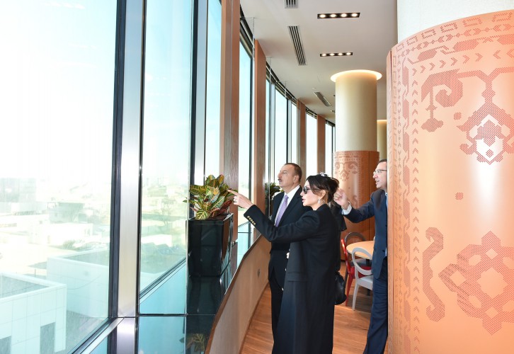 President Aliyev, his spouse attend opening of SOFAZ’s new administrative building (PHOTO)
