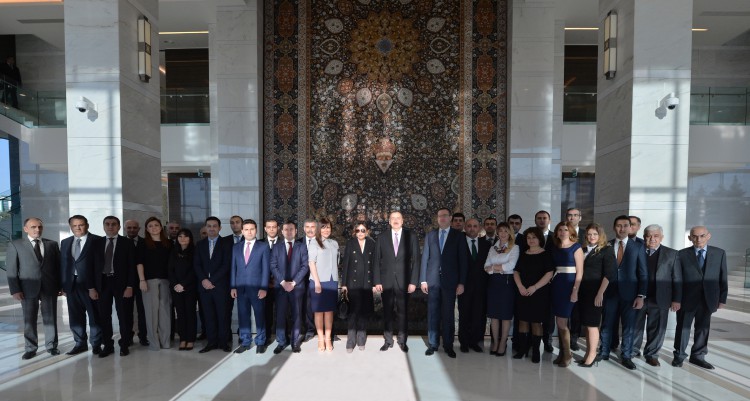 President Aliyev, his spouse attend opening of SOFAZ’s new administrative building (PHOTO)