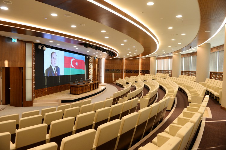 President Aliyev, his spouse attend opening of SOFAZ’s new administrative building (PHOTO)