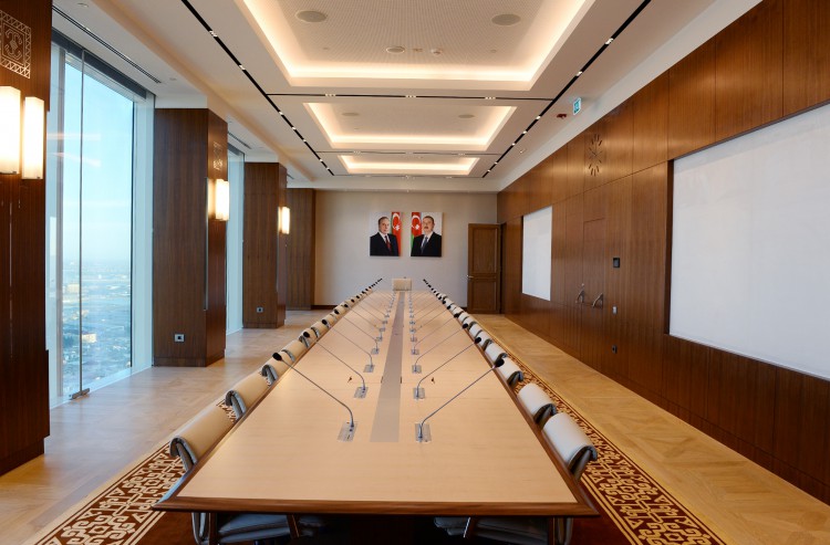 President Aliyev, his spouse attend opening of SOFAZ’s new administrative building (PHOTO)