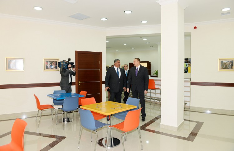 President Ilham Aliyev attended the opening of the Youth House in Sumgayit